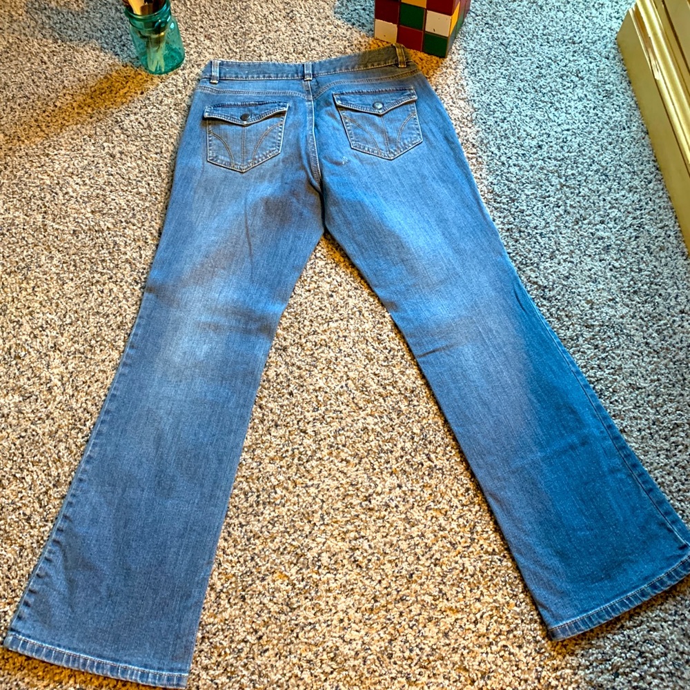 •Ann Taylor•LOFT button pocket Petites Jeans